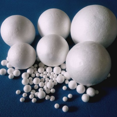 eps保丽龙圣诞圆球 白色实心雪花塑料泡沫颗粒球异型EPS泡沫塑料图4