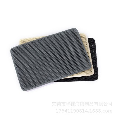 厂家现货控砂垫猫咪用品EVA双层猫砂垫加大加厚防溅垫过滤落砂板图5