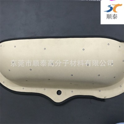 eva绒布复合防寒猫窝 eva异形冷热压箱包垫 EVA复布贴合冷压酒托图3