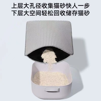 EVA泡棉猫砂垫 宠物猫咪蹭脚垫猫砂盆猫厕所垫子 双层防水猫沙垫图3