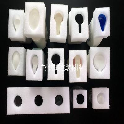 厂家EPE白色珍珠棉洗发水泵头包装泡沫棉 洗护用品瓶口保护套图3