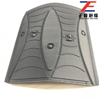 异形eva贴合毛毡冷热压成型托盘 弹力布复合eva冷热压 eva马鞍垫