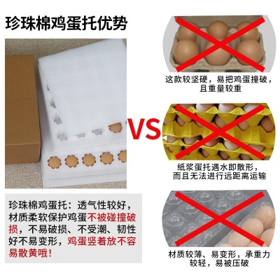 epe珍珠棉蛋托防震防摔物流快递泡沫包装盒珍珠棉 鸡蛋托异型板材图3