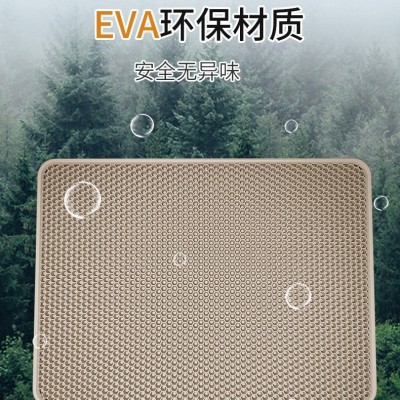 耐脏可水洗猫砂垫折叠EVA防水大号硅胶猫狗垫子宠物用品猫砂垫图3