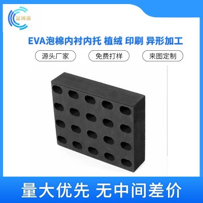 EVA雕刻铝箱内衬 防撞减震工具箱eva防静电一体成型线切割内图2