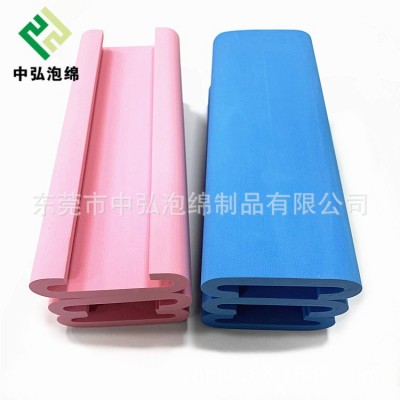 EVA半圆柱线切割彩色龙舟坐垫 eva迷彩彩色瑜伽砖批发