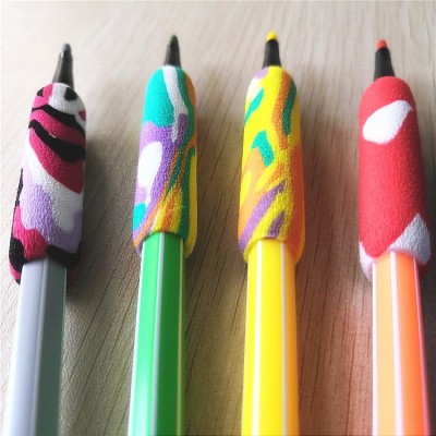 厂家优惠迷彩EVA笔套手把套 铅笔防滑海绵握笔套 NBR橡塑握笔器图3