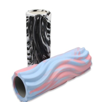 迷彩瑜伽柱水波纹瑜伽滚轮空心按摩柱瑜伽柱狼牙棒泡沫轴图5