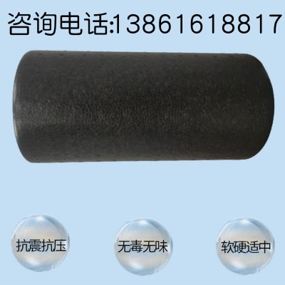 epp短款瑜伽柱 实心瑜伽柱健身肌肉放松滚轮按摩棒光面黑色等多色图2
