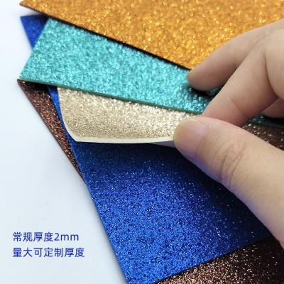 彩色EVA金葱粉儿童手工DIY金粉海绵纸 eva金葱纸片图2