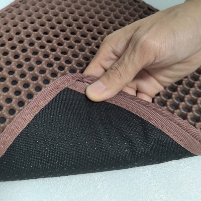 EVA双层超大防溅防带出控砂宠物垫子可水洗防水硅胶布底猫砂垫图2