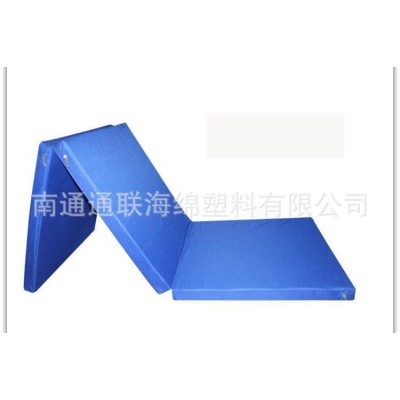 EPE珍珠棉内芯 PU户外运动体操垫 三折垫 折叠垫