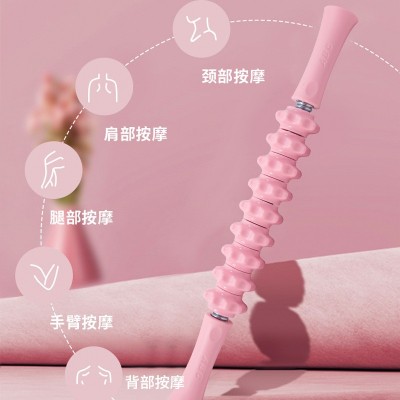 厂家直供狼牙棒可弯曲小腿齿轮滚轮按摩器健身刺球多功能按摩轮图3