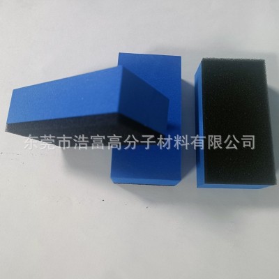 EVA复合乳胶海绵汽车镀晶打蜡擦 台球桌清洁擦方形双层贴合海绵擦图4