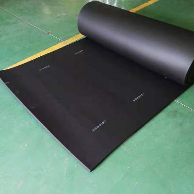 单面铝箔橡塑板 b1级水管保温橡塑板 防火阻燃隔音降噪橡塑海绵板图2