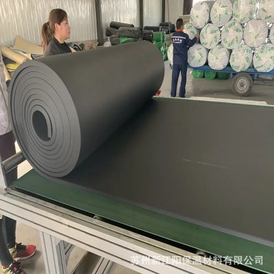 单面铝箔橡塑板 b1级水管保温橡塑板 防火阻燃隔音降噪橡塑海绵板图4