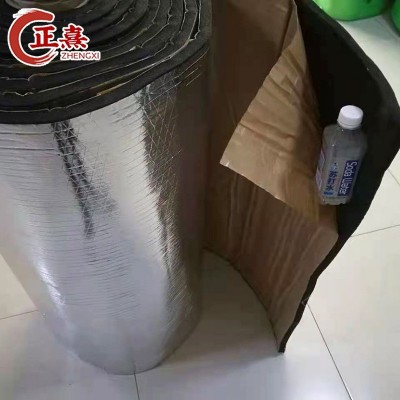 厂家b1级阻燃橡塑海绵板 隔热隔音减震保温板 复合铝箔背胶橡塑板图2
