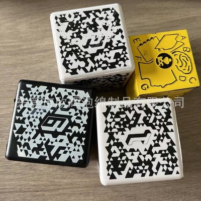 批发PU发泡玩具骰子解压高回单骰子 聚氨酯PU发泡直角二维码筛子图2