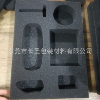 厂家销售 礼盒包装海绵内衬 黑色海绵包装内衬 工具箱包装海绵图5