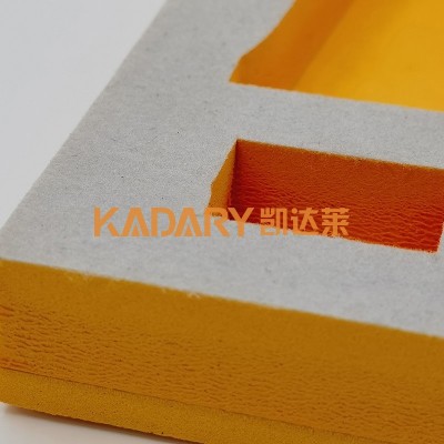 批发一次成型EVA保健礼品制品内盒 可植绒 包装EVA内托 双色内衬图2