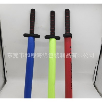加工泡沫击剑道具辅助海绵击剑训练道具 双节棍橡塑海绵双节棍图4