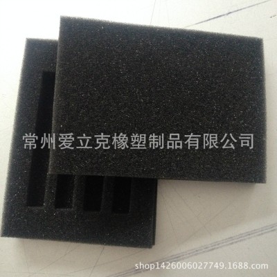 定做高密度黑色pu海绵包装内衬来图来样定做厂家直供华东地区图2