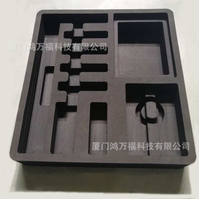 厂家直供eva内衬内托雕刻珍珠棉冲压挖槽海绵环保植绒布热压护垫图3