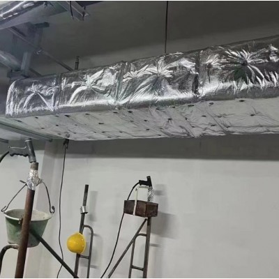 消防管道防火棉通风管防排烟棉风管硅酸铝包裹硅酸盐柔性防火卷材图4