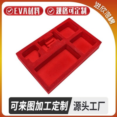 防静电EVA泡棉内衬 雕刻一体异型防震eva内衬 化妆品礼盒内托图2