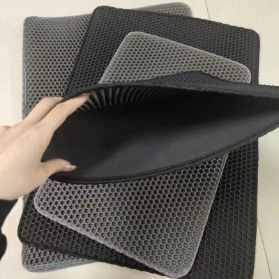 猫砂垫防外溅垫子 可水洗EVA双层过滤防带出猫咪控砂垫东莞厂家图2