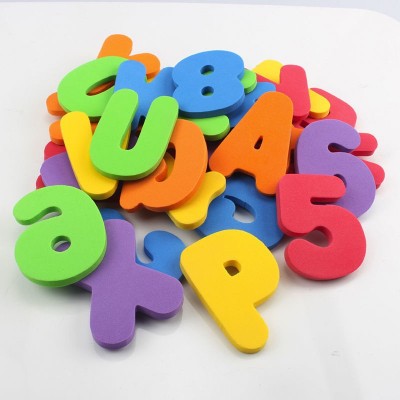 EVA字母数字立体小贴片背胶DIY材料包儿童海绵纸多种形状手工贴画图5