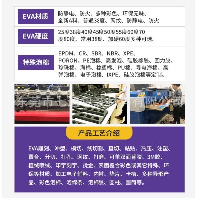 黑色特硬70度eva泡棉板材料定制高密度泡棉雕刻内衬防震防撞耐磨图2