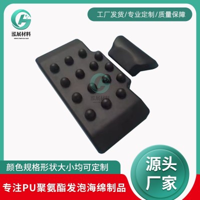 厂家生产加工pu自结皮坐垫发泡件扶手PU发泡模内一次成型医疗配件图4