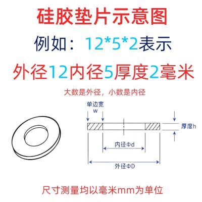 硅胶垫片橡胶圆形透明法兰垫圈减震防水耐高温平垫硅胶脚垫密封圈图2
