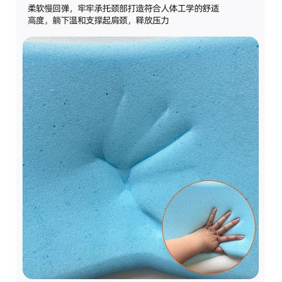 凝胶记忆枕 慢回弹清凉记忆海绵枕芯放松肩颈枕 夏季清凉凝胶枕图2