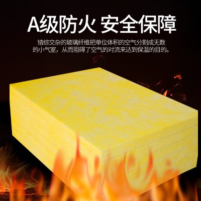 华美玻璃棉板防排烟耐火极限1小时隔热吸音棉消防绝热保温板材料图2