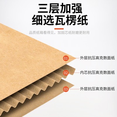 水果食品包装盒土特产礼盒彩色圆形瓦楞纸箱精美手提礼品空盒子图3