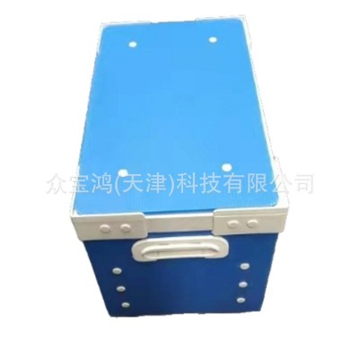 可折叠带盖循环箱 PP塑料中空板包装箱纸箱 周转箱快递循环箱图3