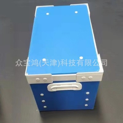 可折叠带盖循环箱 PP塑料中空板包装箱纸箱 周转箱快递循环箱图2