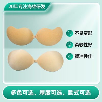 来图定制夏季舒适透气胸围海绵独特设计胸贴垫片礼服防漏胸围海绵图2
