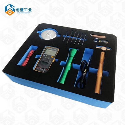 五金工具箱雕刻成型冷热压EVA内衬 化妆品礼盒减震海绵防撞内托图3