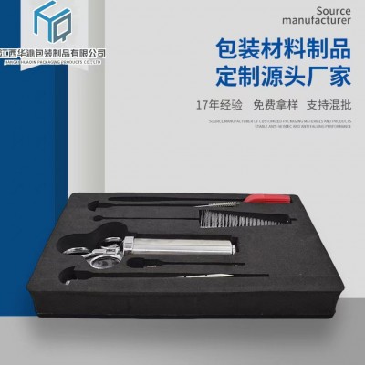 防静电EVA 工具箱内托 eva泡绵内衬雕刻礼品包装缓冲黑色海棉定制图3