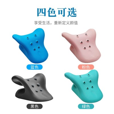 pu发泡牵引枕颈椎拉伸反工按摩枕颈肩拉伸按摩枕源头厂家图2