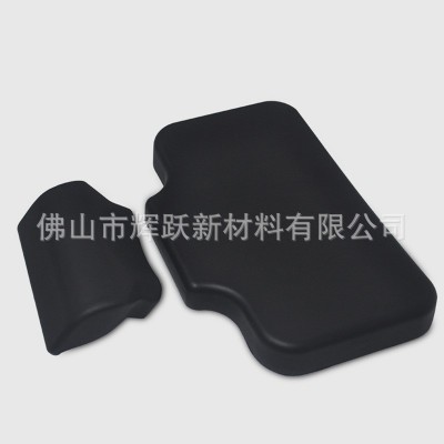 源头厂家定制摩托车自结皮靠垫PU海绵发泡成型机车铝合 金尾箱靠背图3