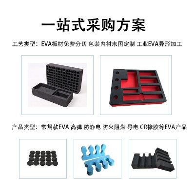 EVA泡棉泡沫防潮减震成型内托材料高档礼盒填充内衬加工雕刻一体图2