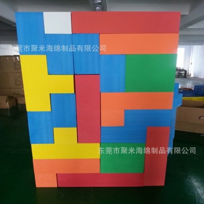 彩色EVA方块 儿童玩具冲型泡棉积木 eva垫片方块 圆角方形骰子图3