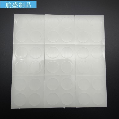 定制方形透明防滑硅胶垫白色耐高温自粘圆形背胶垫片密封硅 胶脚垫图4