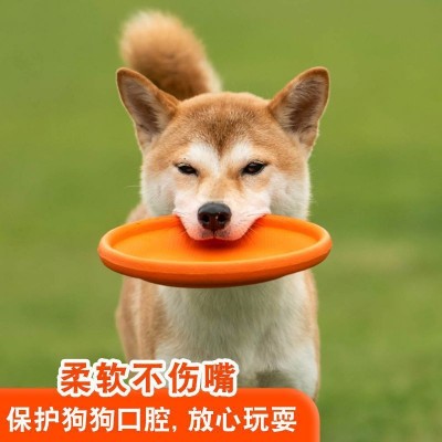 狗专用飞盘柔软耐咬不伤牙训练拔河狗玩具小型犬中型犬大型犬图2