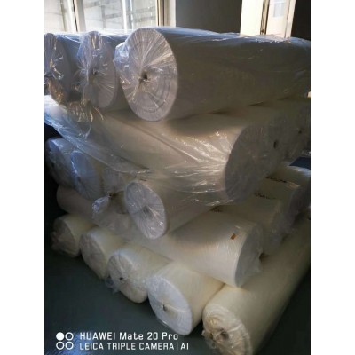 现货一次性无纺布覆膜防护服面料厂家加工隔离服面料PP覆PE透气膜图4