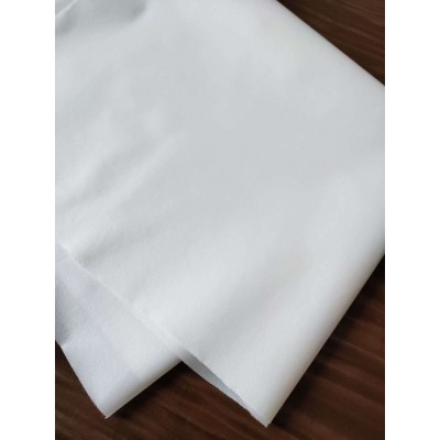 现货一次性无纺布覆膜防护服面料厂家加工隔离服面料PP覆PE透气膜图2